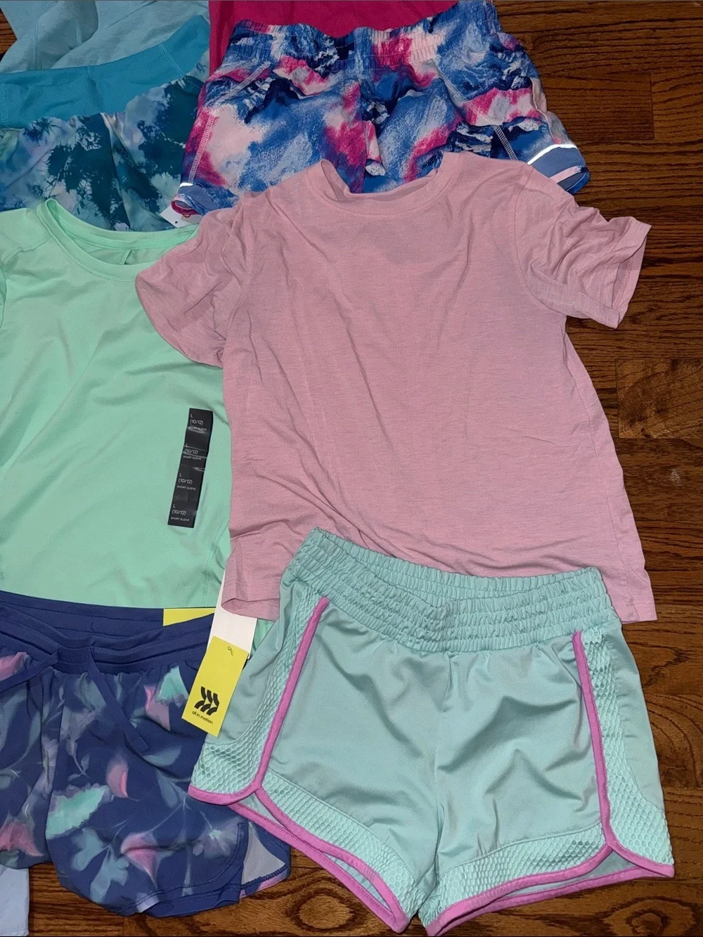 Girls bundle of 10 tops and shorts size 10-12 various brands some NWT